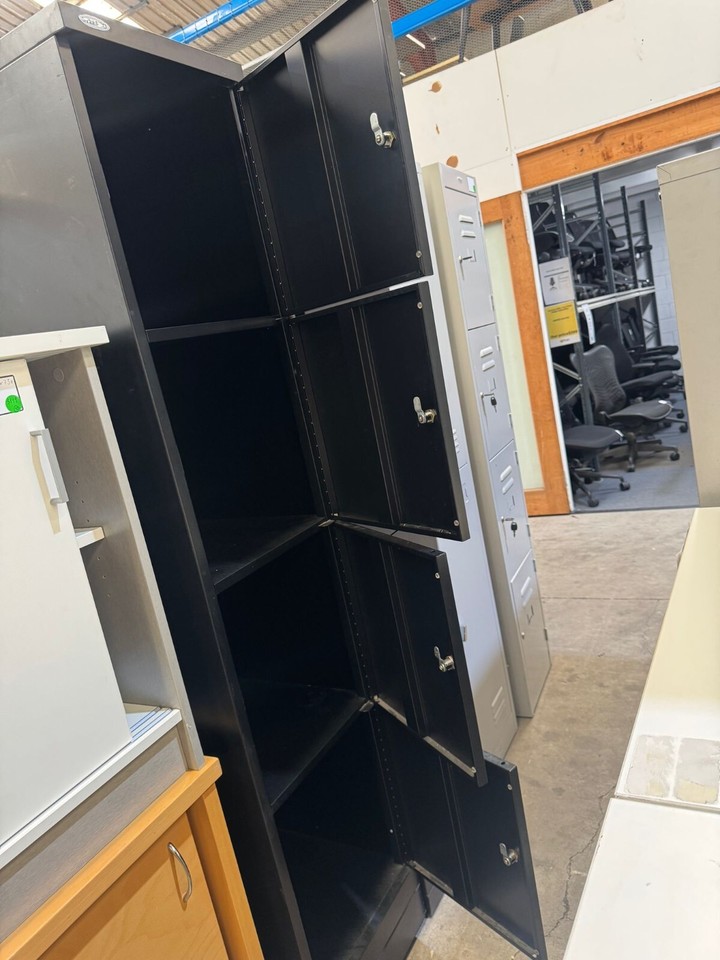 Locker 4 Doors Lock Latch 40W x 50D x 190H Office Furniture Brisbane