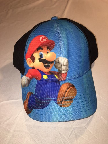 Super Mario Youth SnapBack Hat - Blue 