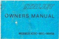 ITALJET JC5C M5C MM5B JUNIOR MOTORCYCLE OWNERS INSTRUCTION & MAINTENANCE MANUAL