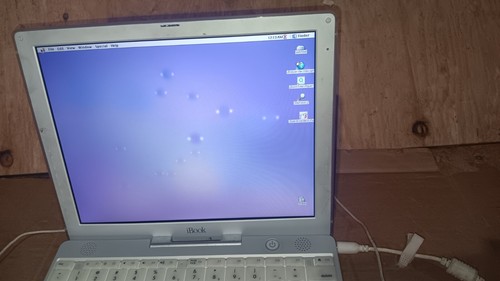 Vintage 12" Apple iBook G3 Laptop PowerPC @ 500 MHz Mac OS 9.2 OS Model M6497 - Afbeelding 5 van 23