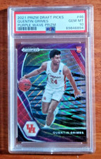 2021 Panini Prizm Draft Picks QUENTIN GRIMES #46 Purple Wave Rookie PSA 10 Gem