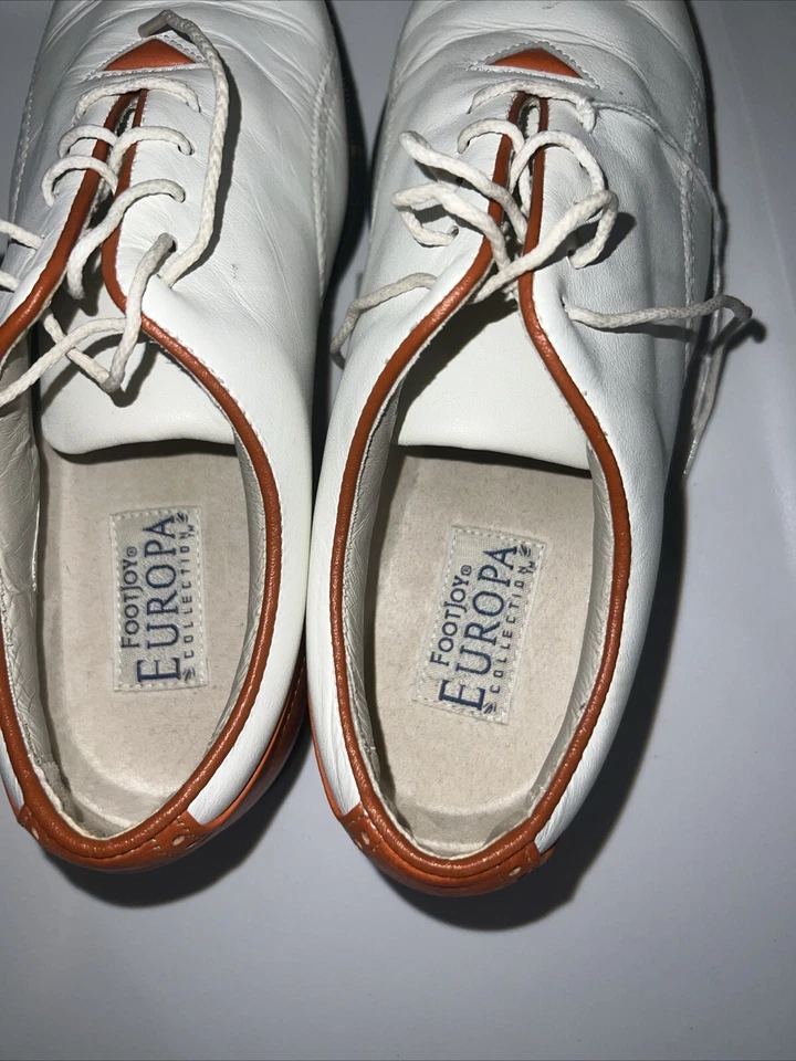 Zapato de golf Footjoy Europa para mujer talla 6 1/2 naranja medio Foto 4 de 4