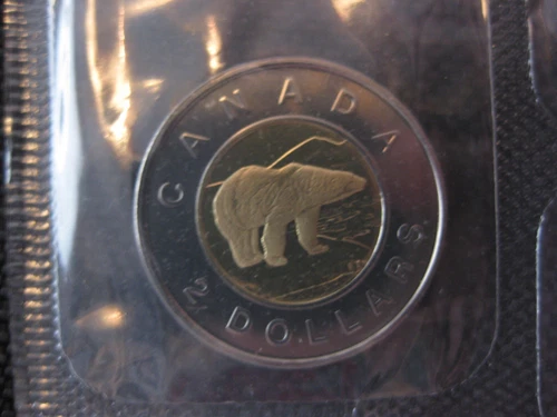 2003 "W" Canadian Prooflike Toonie ($2.00) - New Effigy