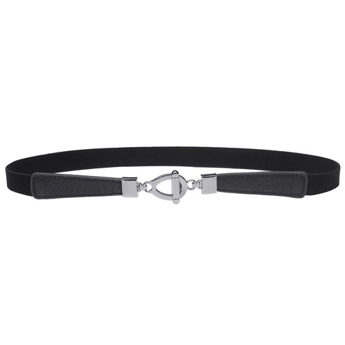 Rhinestone Interlock Fashion Black Elastic Stretch Waist  display picture 1