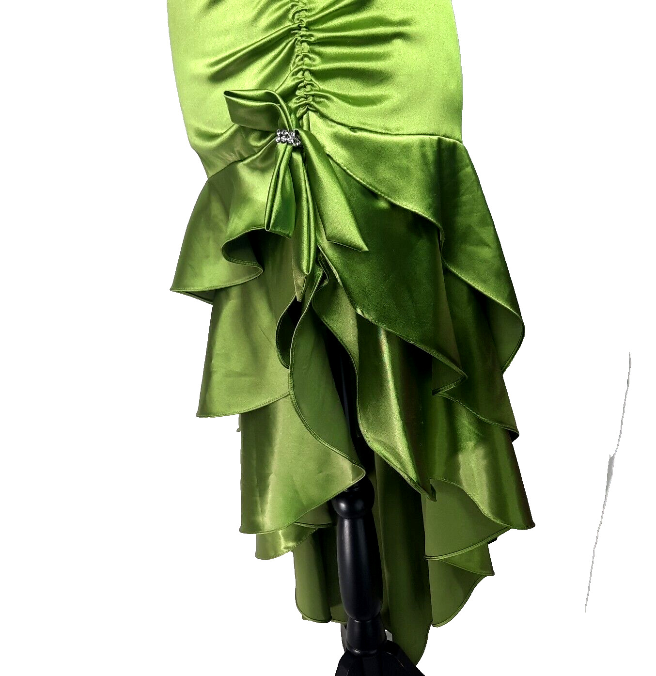 Vtg Blondie Nites Satin Mermaid Formal Dress Size… - image 4
