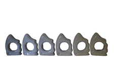 Frankoma Pottery Butterfly Napkin Rings Set of 6 Creamy White Art Pottery Vintag