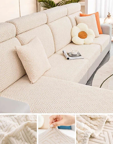 Universal Stretch Sofa Covers 1/2/3/4 Seater Protector L Shape Couch Slipcover - Bild 15 von 38