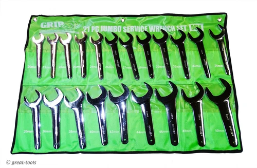 21-PC HYDRAULIC WRENCH SET – mm – metric – jumbo service wrenches