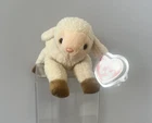 TY Beanie Babies EWEY the Lamb 1999 Retired Smiling Face Vintage Plush MWMT