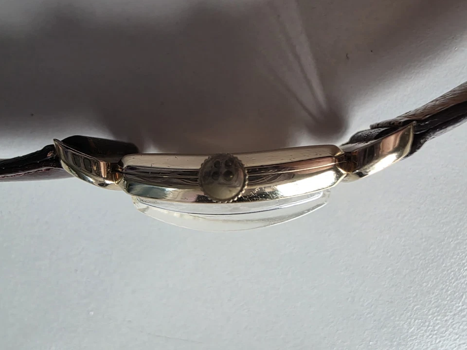 Vintage Gruen Curvex Precision 1940s 17 Jewel Mens 10k Gold Filled Watch — 第 4/4 张图片