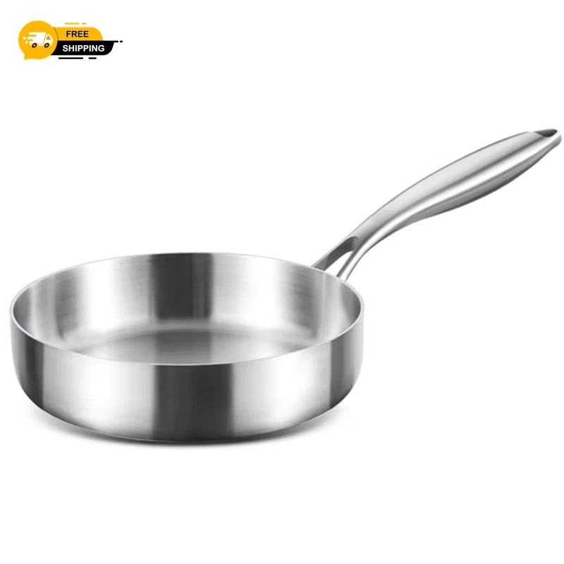 316 Stainless Steel Fry Pan Mini Stir-Fry Pans for 1-2 Person 16/18Cm Small Cook
Opens in a new wind