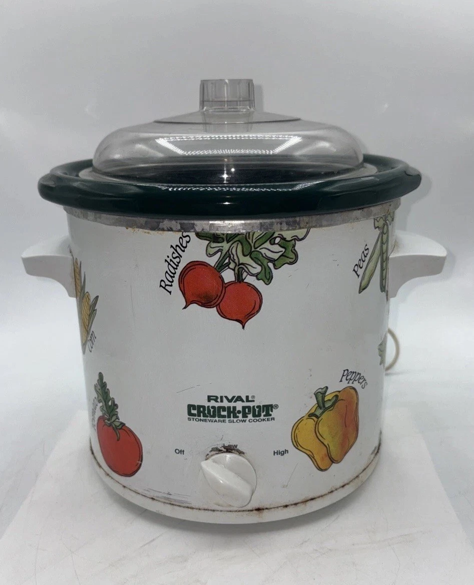 Rival 4 QT Crock-Pot Slow Cooker Removable Stoneware Model 3150 TESTED