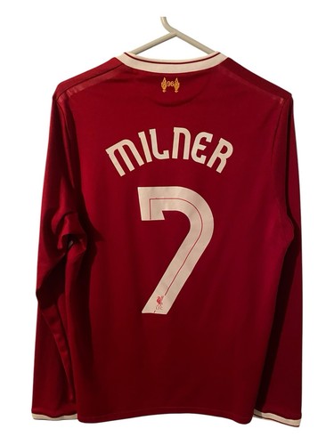 New Balance Liverpool FC Heimtrikot James Milner Nr.7 Longsleeve S rot - Bild 2 von 6