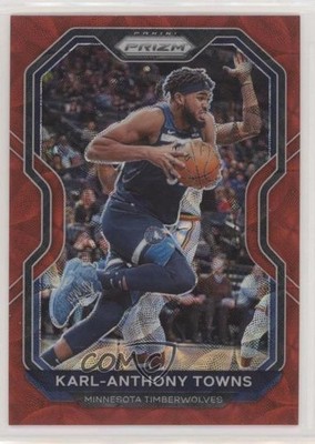 2020-21 Panini Prizm Choice Red Prizm 53/88 Karl-Anthony Towns #167 uk2