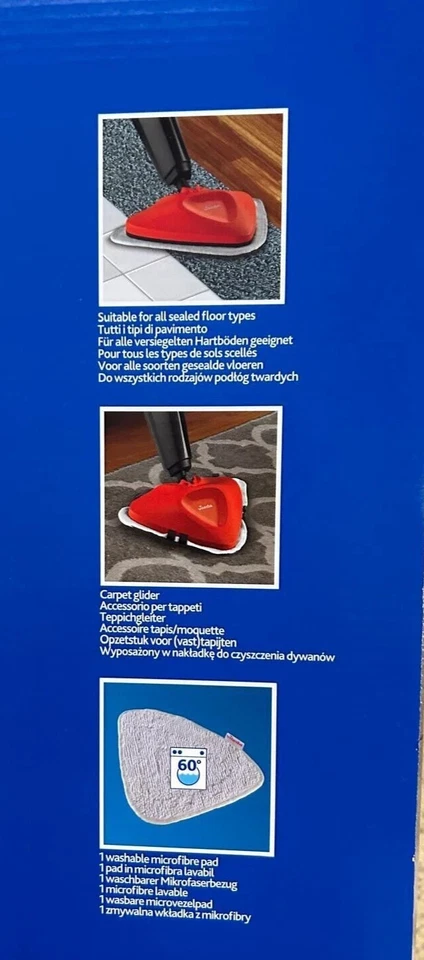 Vileda Steam one Dampfreiniger Dampf, Wisch, Mop für, Hartböden 1550 W - Bild 2 von 3