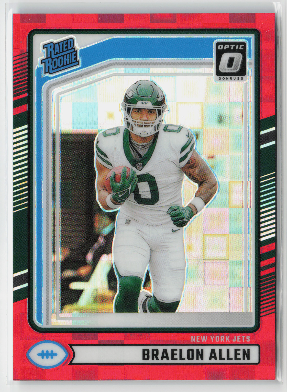 2024 Panini Donruss - Braelon Allen #306 Optic Preview Red Pandora Prizm (RC)
