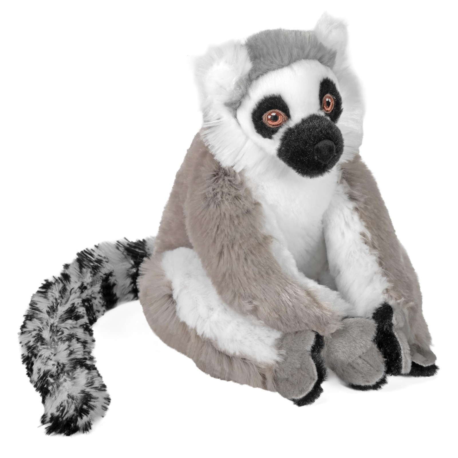 Lémurien à queue annelée doudou 20 cm pour décorer une chambre d'enfant jungle