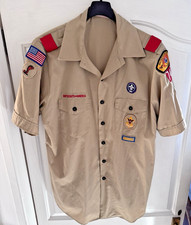Boy Scouts of America (USA) Uniform Shirt & Baltimore Maryland Badges/ Patches.
