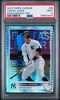 2022 Topps Chrome - Aaron Judge #99 Prism Refractor MVP Yankees PSA 9