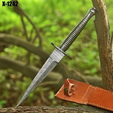 Rare British Fairbain Skyes 7th Revision Commando Knife Double Edge Ww2 Dagger