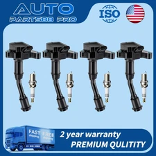 UF735 Spark Plugs and Ignition Coils, DS7Z-12029-B and Spark Plugs (Set of 4)