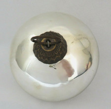 Silver Mercury Glass KUGEL Christmas Ball Ornament 3 3/4"