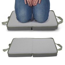 Garden Kneeling Pad Extra Thick Portable Memory Foam Cushion With Cover Grey