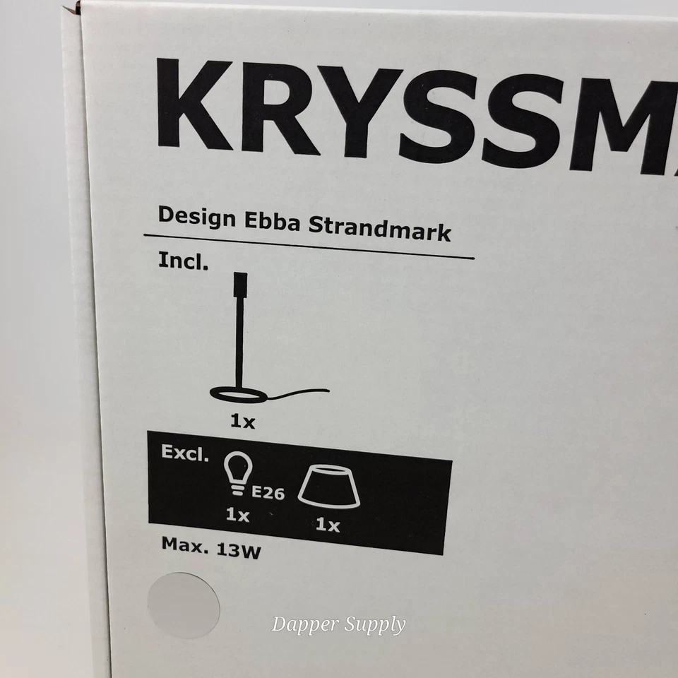 IKEA KRYSSMAST Floor Lamp Nickel Plated 61" New 204.056.36 - Image 4 of 4