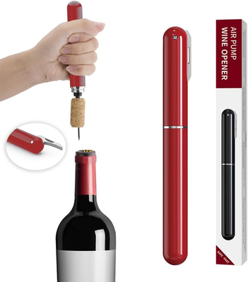 #ad Air Pressure Wine Opener With Foil Cutter Easy Cork Removal Tool $11.95