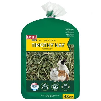 All Natural Timothy Hay for Small Pets Premium 48 oz