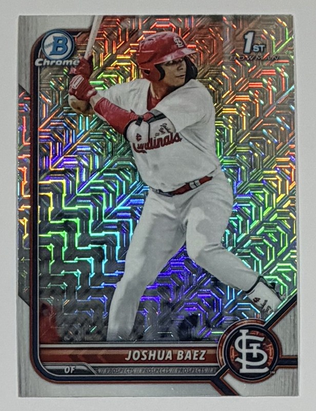Topps 2022 Bowman Chrome MOJO Prospects Joshua Baez Cardinals #BCP-112 RC