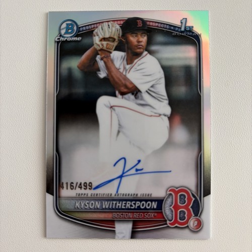 Kyson Witherspoon [Refractor] #CPA-KW 2025 Bowman Draft Chrome Prospect Autograph card