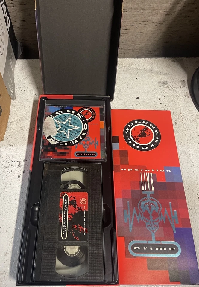 Queensryche Operation Livecrime 1991 Box Set. Cassette Tape/VHS Tape And Booklet - Image 3 of 3