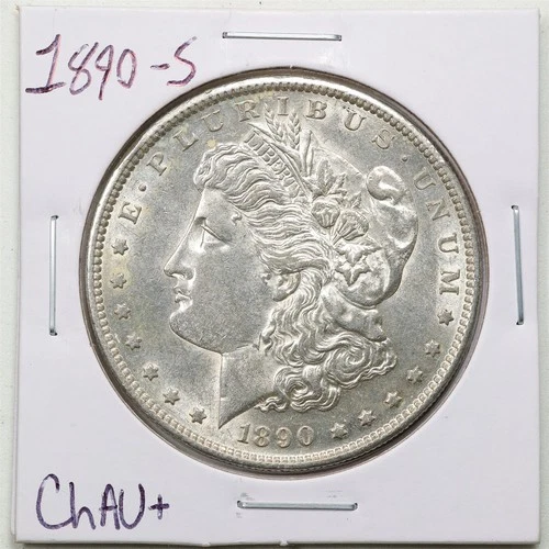 New Listing1890-S $1 Morgan Silver Dollar in Choice AU+ Condition #6554