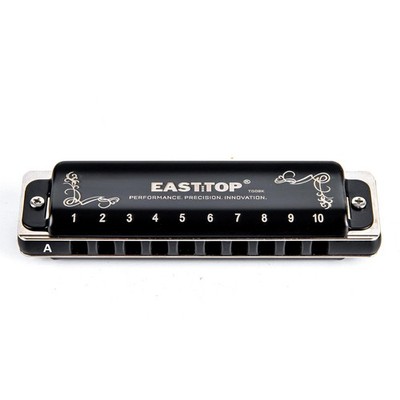 EAST TOP T008K 2.0 Update Mundharmonika A Tonart 10 Löcher diatonische Mundor...