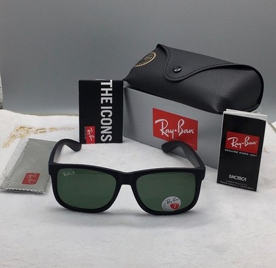 RB4165 RAY-BAN GRÜN JUSTIN SUNGLASSES FRW-9528