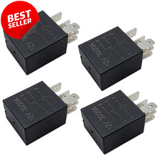 30A Starter Relay 5 Pin 12V Heavy Duty Automotive Standard 4 Pack - US