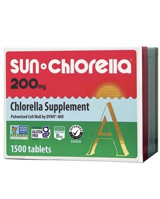 Sun Chlorella 200mg Whole Body Wellness Green Algae Superfood Supplement 1500Tab