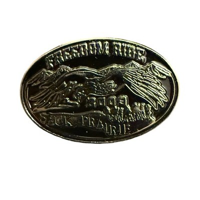 Harley-Davidson Freedom Ride Pin 2009 Gold Black Pewter Double Back