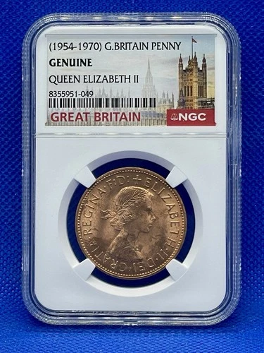 1963 Great Britain Penny NGC