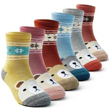 Kids Winter Socks Boys Warm Socks Thick Cotton Thermal Crew Socks for Boys 6 ...