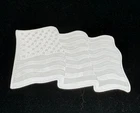 1 oz .999 Fine Silver Wavy American Flag