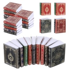 36Pcs Miniatures Dollhouse Books Mini Books Dollhouse Accessories 1:12 Assort...
