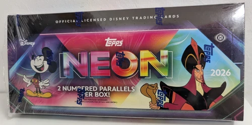2026 Topps Disney Neon Hobby Box Factory Sealed 20 Packs Per Box