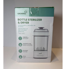 GROWNSY Electric Bottle Sterilizer  Dryer BPA Free LS-BE916 White/Blue open box