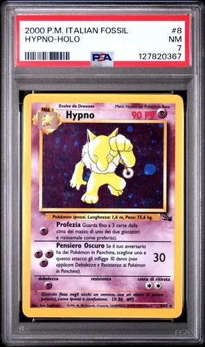 Pokemon Hypno 23/62 Fossil Italian PSA 7