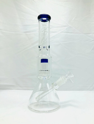 12'' Thick Heavy Blue Glass Beaker Bong Quality Hookah Tobacco Smoking Water Pipe