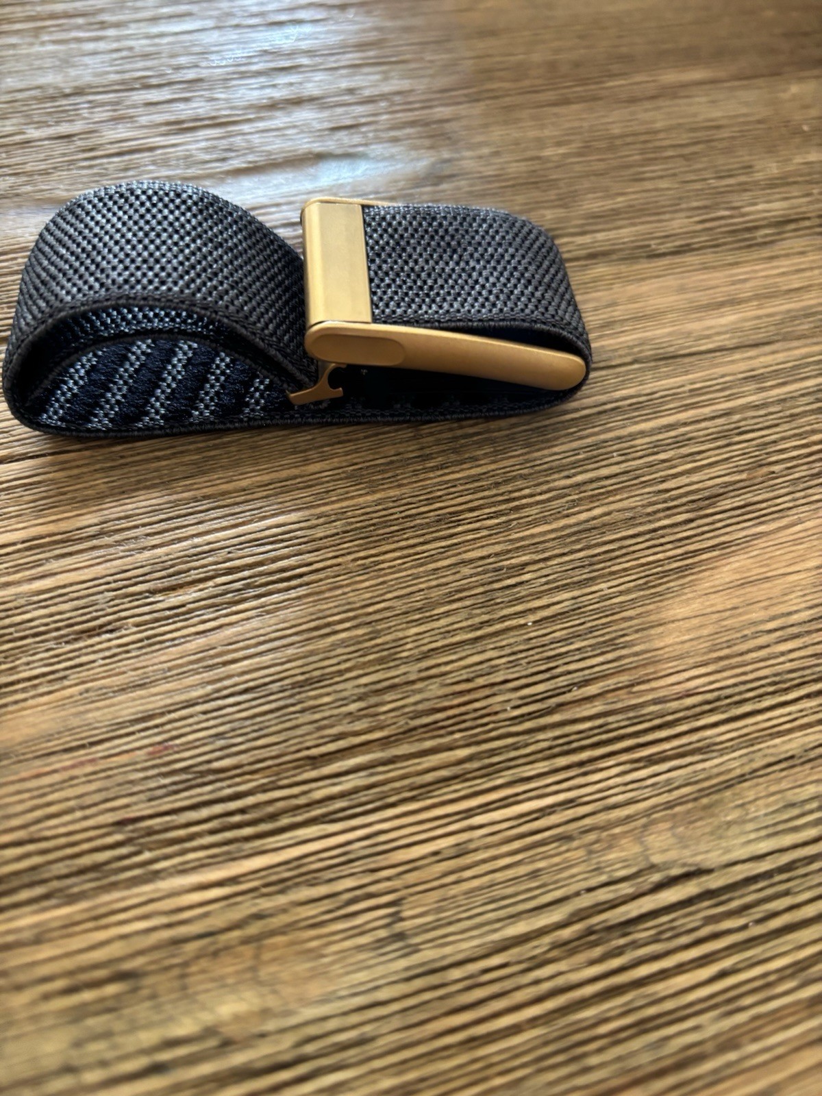 New WHOOP MG Black/Gray Band with Gold Clasp/hook/link/trim. Also Fits Whoop 5.0