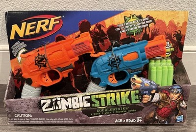 Nerf ZombieStrike DoubleStrike 2 Pack Duo Dart Blaster Hasbro 2014 New Sealed