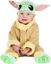 Star Wars Grogu Official Infant Deluxe Costume - Premium Quality Minky... 
